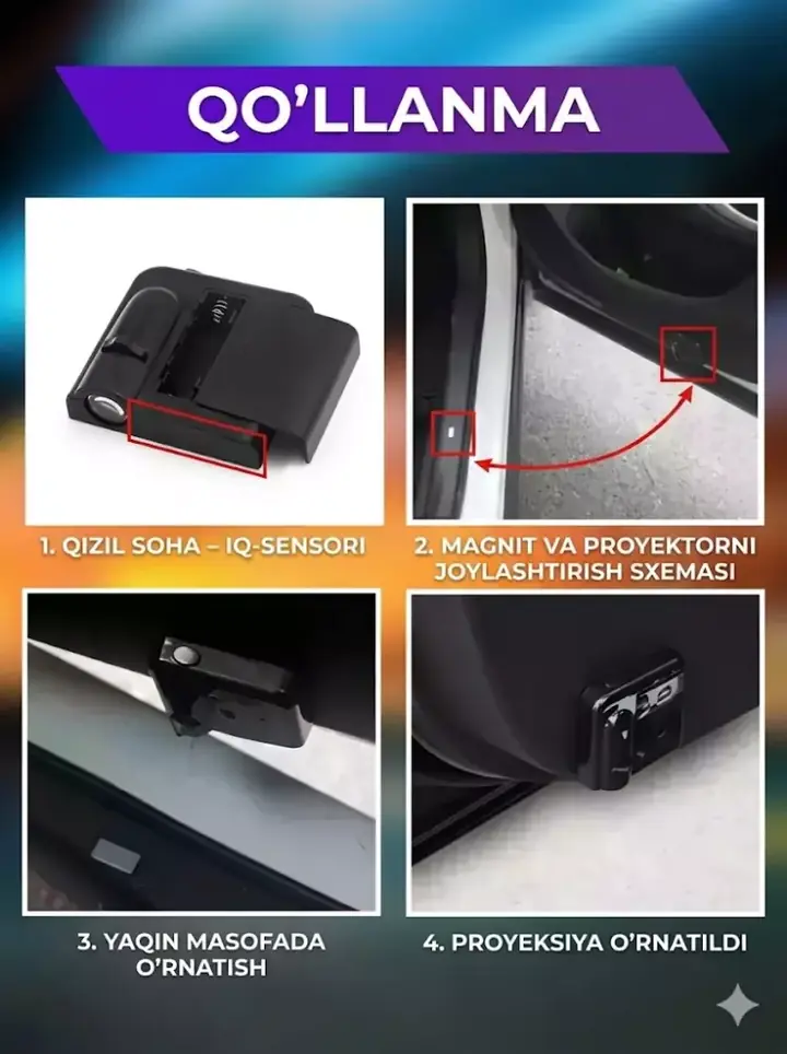 AAA batareya uchun joy va o‘rnatish aksessuarlari