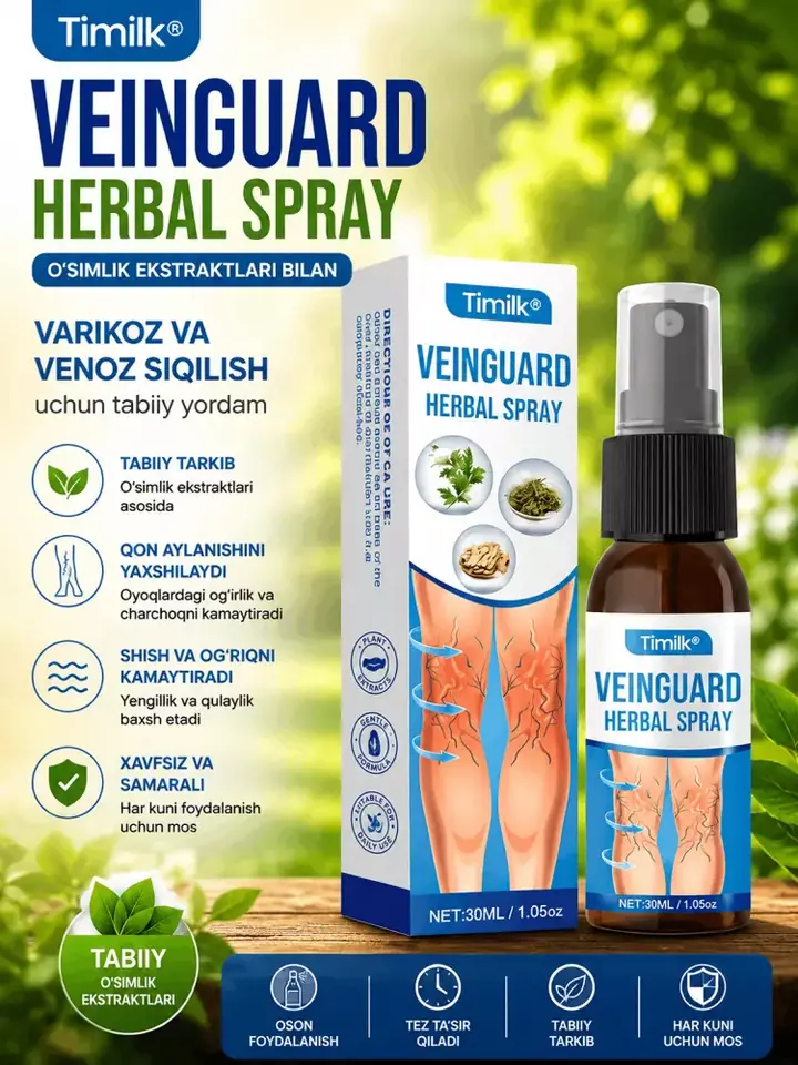 Spreyni yengil massaj harakatlari bilan surtish