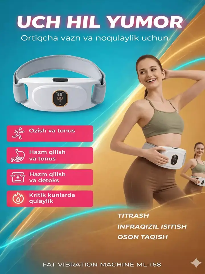 Qorin uchun vibro massaj belbog‘i