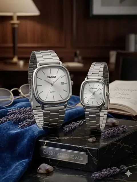 Premium juftlik qo‘l soatlari, qora metall korpusli