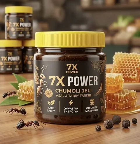 Chumoli 7x Power erkaklar uchun quvvatni qo‘llab-quvvatlovchi vosita