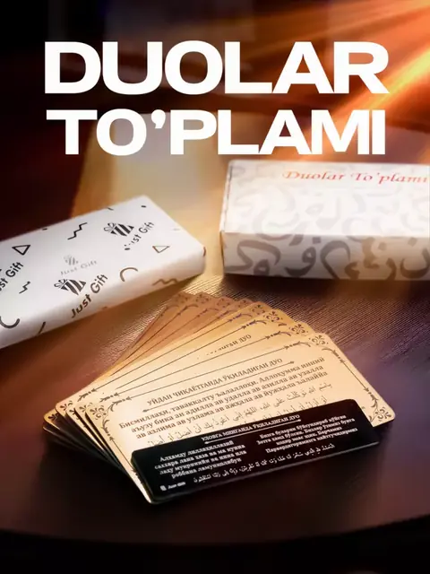 Duolar to‘plami: 7 ta yog‘och tablichka, 9 xil duo, tilla rang