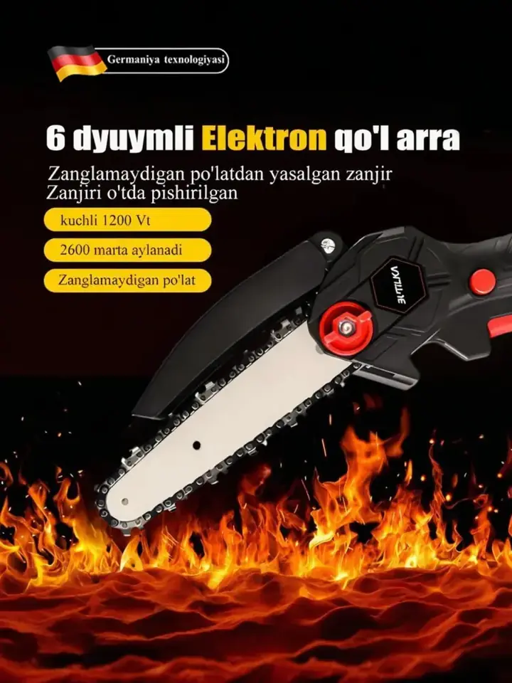 Kesuvchi zanjir qismi
