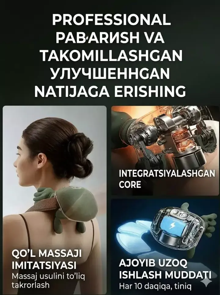 Elektr massajor 40–45°C isitish va sun’iy qo‘l texnologiyasi bilan — rasm 4