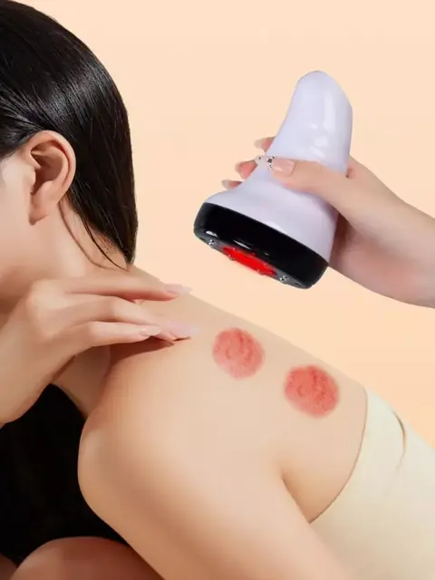 Vakuumli massajyor — vakuum, Gua Sha, limfa drenaji va issiq kompress
