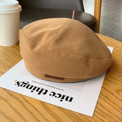 Trendy Beret ayollar shlyapasi, standart o‘lcham