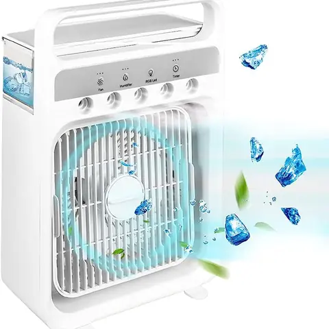 Portativ mini ventilyator Fan Ice namlagich bilan
