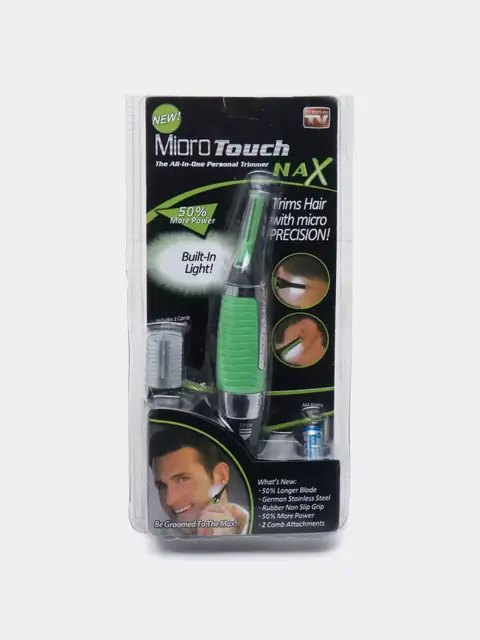 Trimmer Micro Touch Max — yuz, burun va quloqlar uchun ixcham