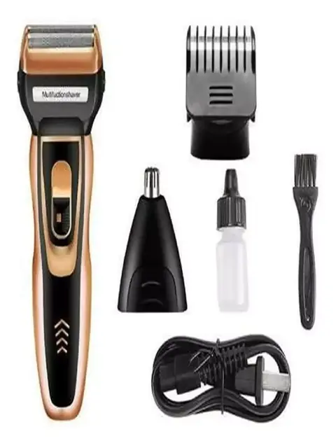 3-in-1 elektr ustara Geemy GM-566 — nam va quruq soqol olish