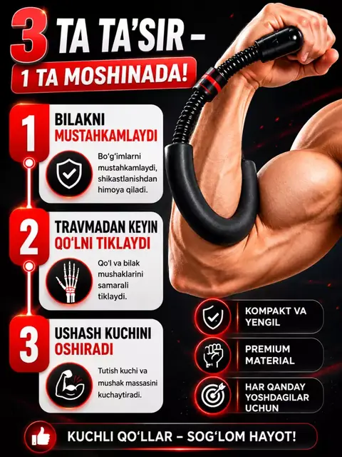 Qo‘l va bilak kuchi uchun ekspander (armrestling trenajori)