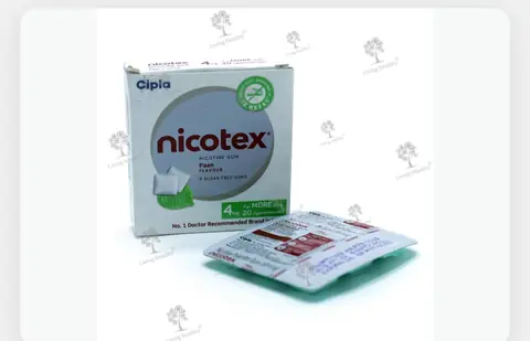 Nikotin saqichi Nicotex — chekishni tashlash uchun