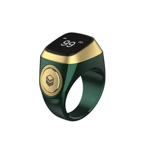 Zikr Ring displeyli aqlli tasbeh uzugi