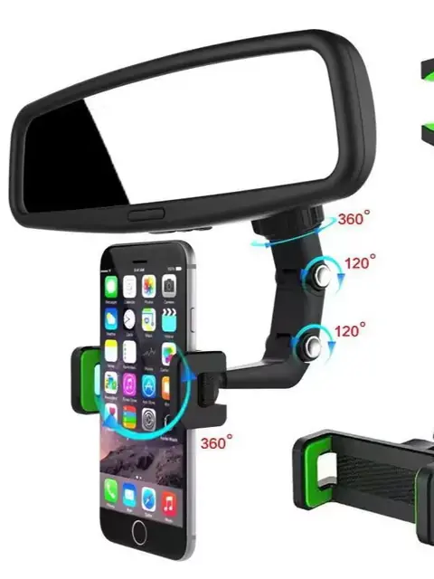 H-HS162 avtomobil orqa ko‘rish oynasi uchun telefon tutgichi