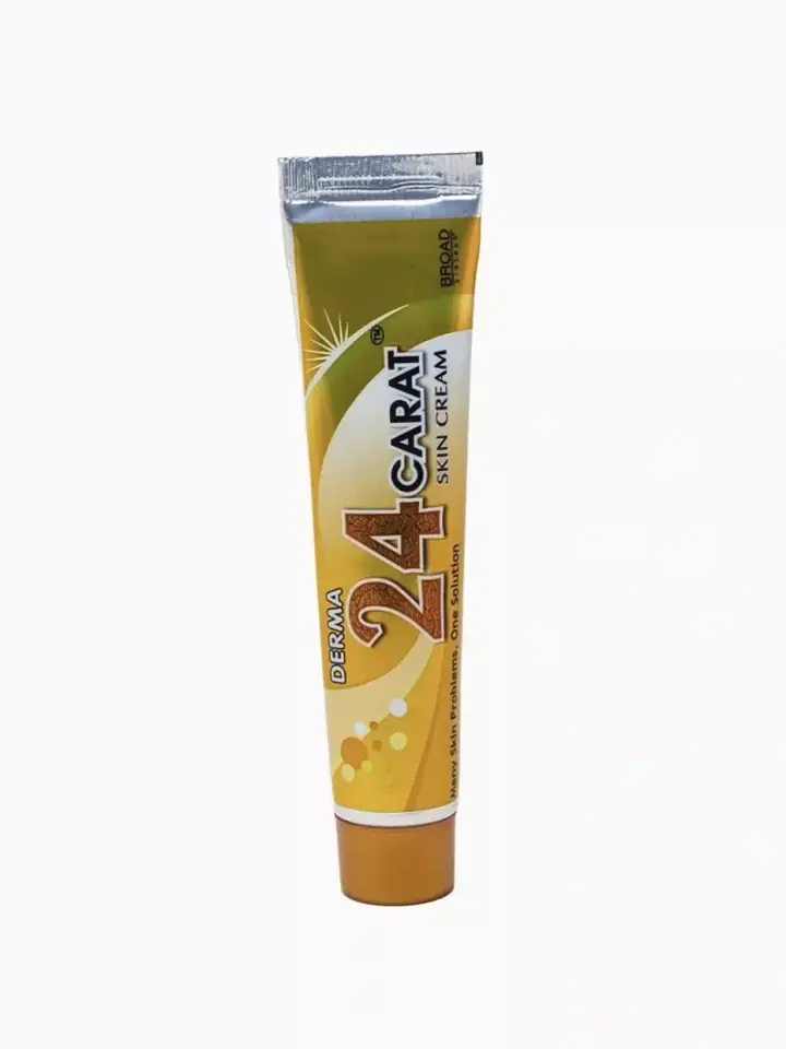 Derma 24 Carat kremi oq fonda