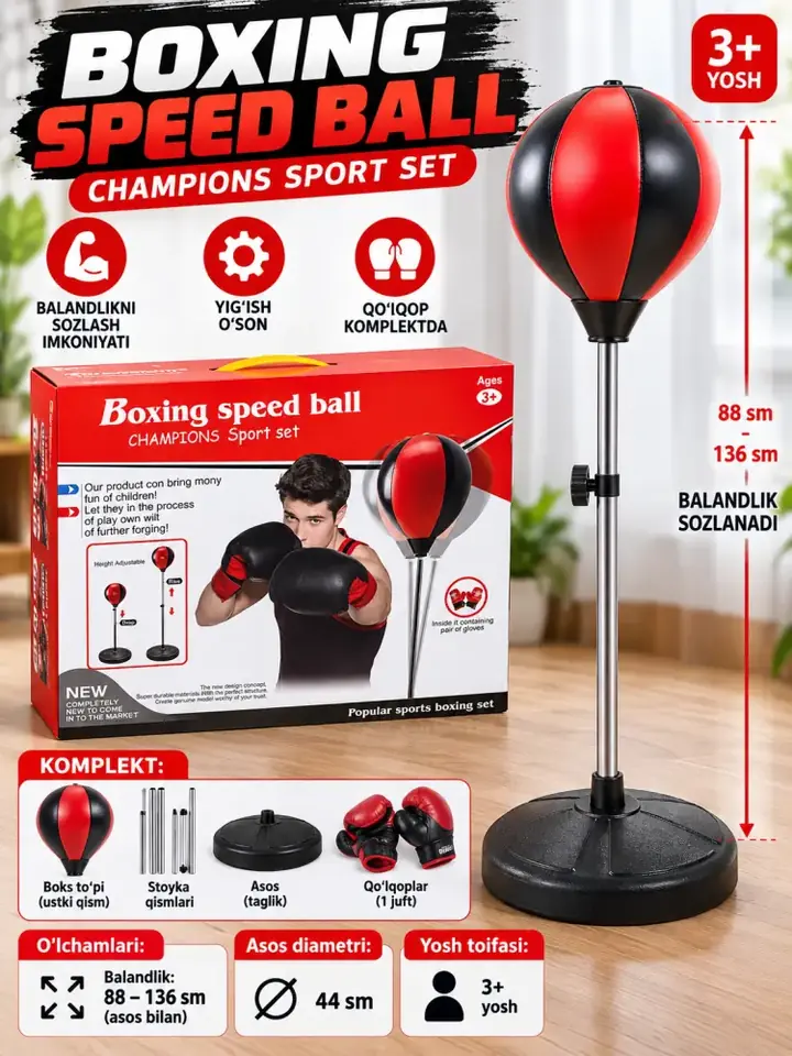 Boxing Speed Ball konstruksiyasi va detallari