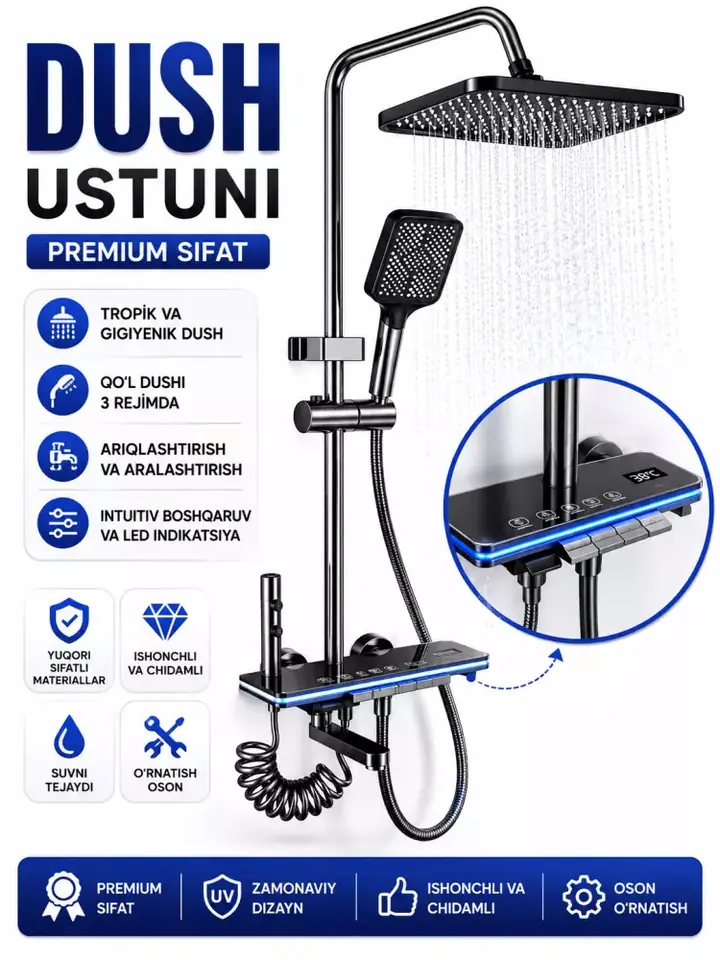 Tepadagi tropik dush boshi
