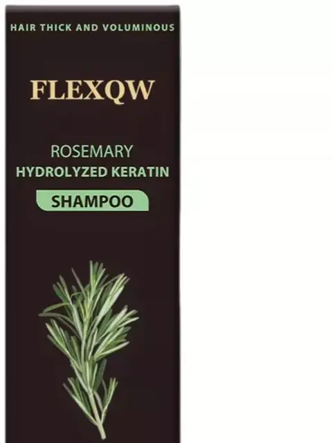 FLEXQW rozemarinli soch hajmi va qalinligi uchun shampun