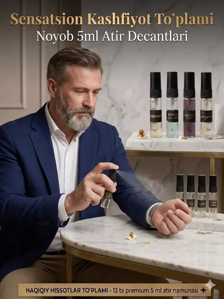 Открытая коробка парфюмерного набора