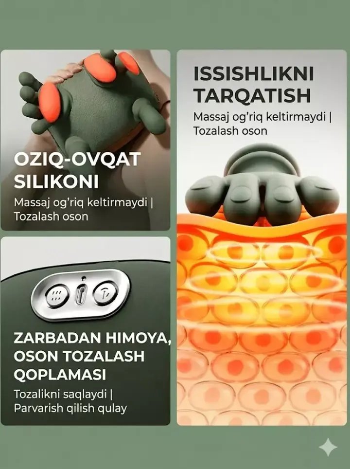 Elektr massajor 40–45°C isitish va sun’iy qo‘l texnologiyasi bilan — rasm 6