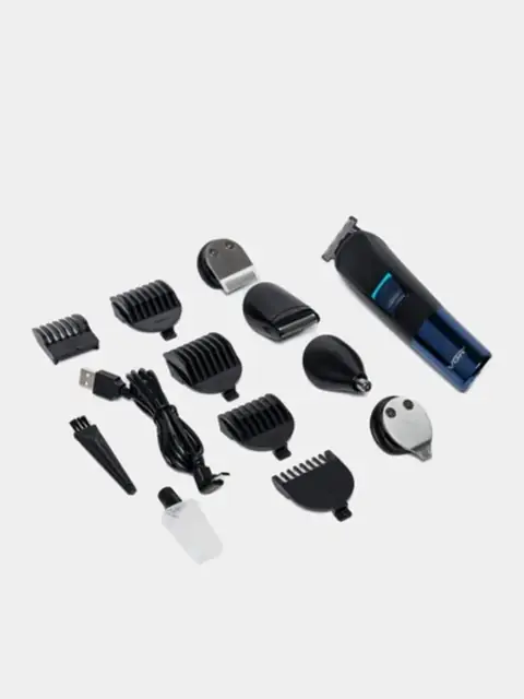 VGR 10 tasi 1 da soch va soqol uchun universal trimmer