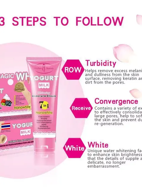 Qo‘ltiq osti uchun oqartiruvchi krem Yogurt Milk Magic White 7 in 1