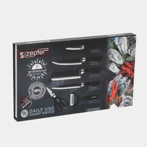 Zepter Professional oshxona pichoqlari to‘plami, 6 qismli