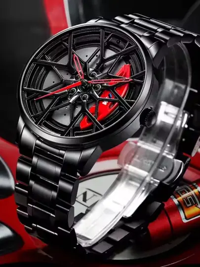 Erkaklar uchun sport qo‘l soati, g‘ildirak dizayni