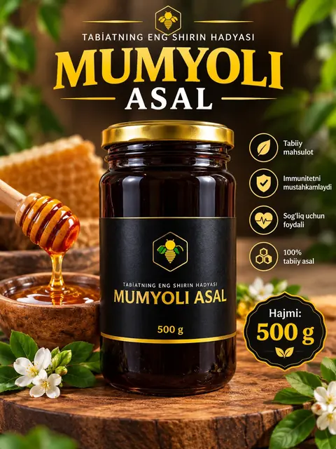 Mumiyoli asal, 500 g