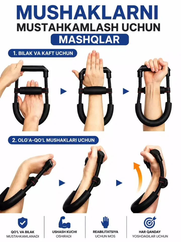 Armrestling uchun qo‘l trenajori