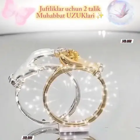 Juftliklar uchun metall uzuklar to‘plami