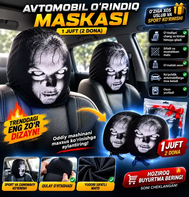 Old o‘rindiq uchun maska, 3D boshsuyagi tasviri
