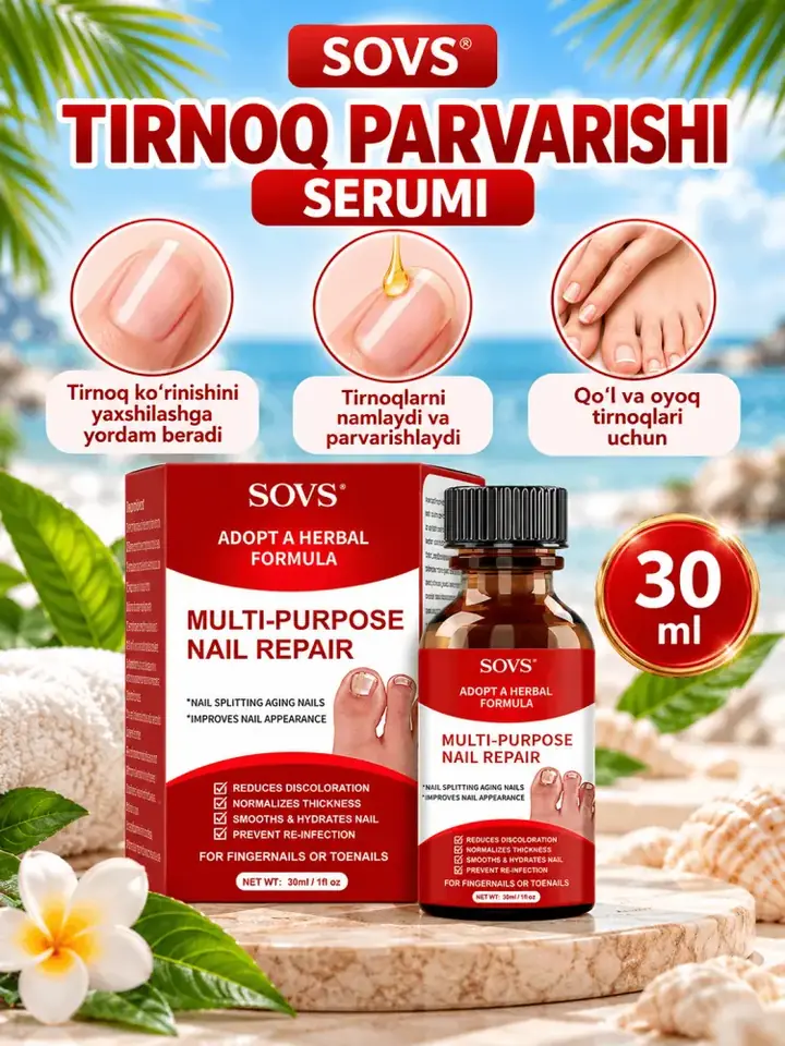 SOVS 30 ml tirnoq parvarishi vositasi