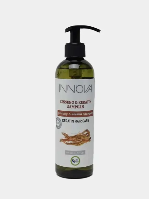 INNOVA Ginseng & Keratin shampuni, 400 ml, barcha soch turlari uchun