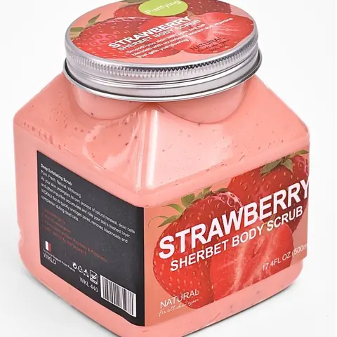 Raspberry Sherbet Body Scrub – yuz va tana uchun skrab (500 gr)