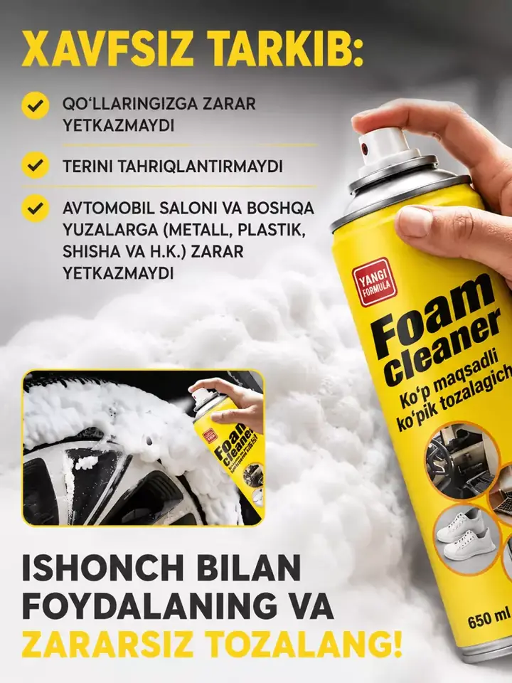 Avtomobil salonini tozalash