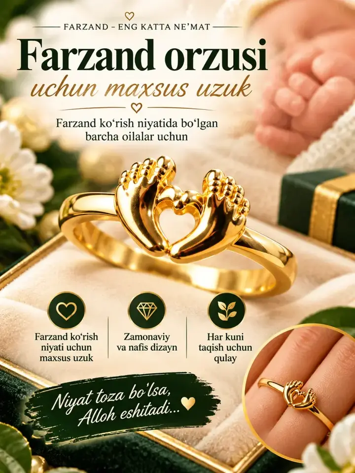 Barmoqdagi uzuk ko‘rinishi