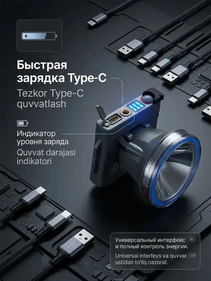 Фонарь в рабочем режиме