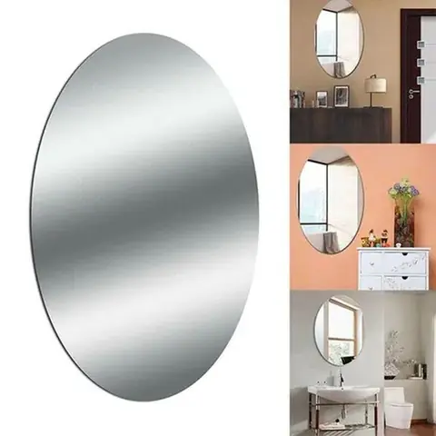 Egiluvchi oyna stiker, oval shaklda 30x20 sm